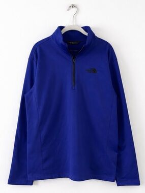 The North Face Glacier Pullover Quarter Zip Fleece Royal‎ Blue Outdoor Hiking L